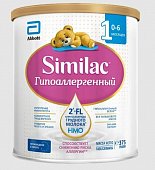 Купить симилак (similac) гипоаллергенный 1, смесь молочная 0-6 мес, 375г в Бору