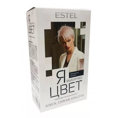 Купить estel (эстель) крем-гель краска для волос я выбираю цвет тон 10/65 жемчужный блондин в Бору