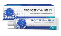 Купить троксерутин вп, гель для наружного применения 2% 40г в Бору