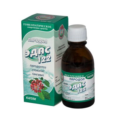 Купить эдас-122 пародол (пародонтоз), капли для приема внутрь гомеопатические, 25мл в Бору