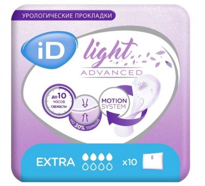Купить айди (id light) прокладки урологические extra, 10 шт в Бору