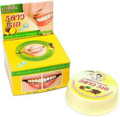 Купить 5 star cosmetic (5 стар косметик) зубная паста травяная с экстром ананаса, 25г в Бору
