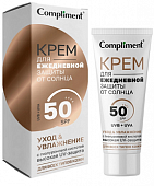 Купить compliment (комплимент) крем для лица и шеи ежедневная защита от солнца spf50, 50мл в Бору