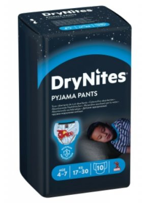 Купить huggies drynites (драйнайтс) трусики одноразовые ночные для мальчиков 4-7 лет, 10 шт в Бору