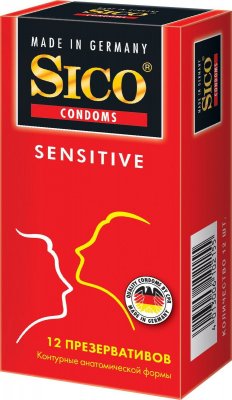 Купить sico (сико) презервативы sensitive контурные 12шт в Бору