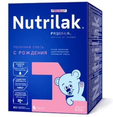 Купить нутрилак премиум 1 (nutrilak premium 1) молочная смесь с рождения, 600г в Бору