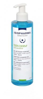 Купить isispharma (исис фарма) teen derm gel sensitive очищающий гель для умывания чувствительной жирной и комбинированной кожи,  250мл в Бору