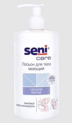 Купить seni care (сени кеа) лосьон для тела моющий для сухой кожи поддерживающий жировой баланс 500 мл в Бору
