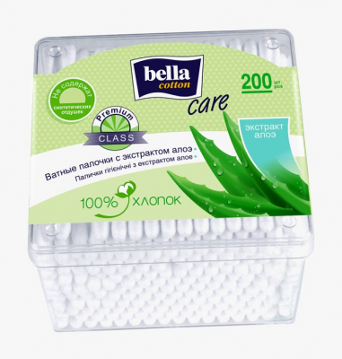 Купить bella cotton (белла) ватные палочки с экстрактом алоэ 200 шт в Бору