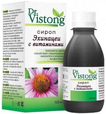 Купить dr vistong (др вистонг) сироп эхинацеи с витаминами, флакон 150мл бад в Бору
