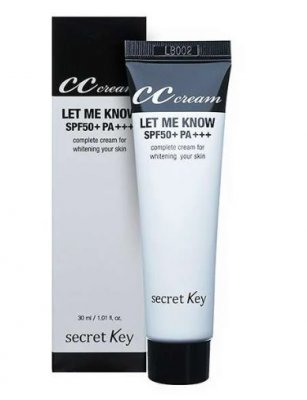 Купить secret key (секрет кей) сс-крем для лица солнцезащитный осветляющий, 30мл spf50 в Бору