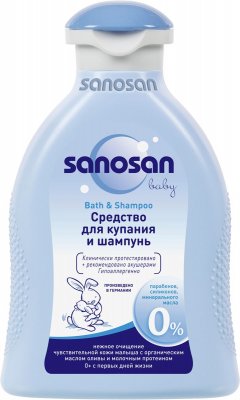 Купить sanosan baby (саносан) средство для купания и шампунь, 200мл в Бору