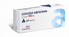 Купить соталол-авексима, таблетки 160мг, 20 шт в Бору