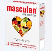 Купить masculan (маскулан) презервативы с ароматом тутти-фрутти tutti-frutti, 3 шт в Бору