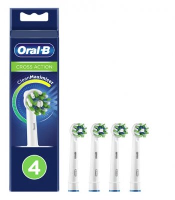 Купить oral-b (орал-би) насадка для электрической зубной щетки crossaction eb50brb цвет черный, 4 шт в Бору