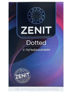 Купить zenit (зенит) презервативы латексные с точками dotted 12шт в Бору
