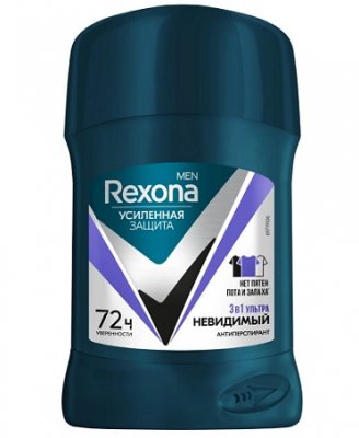 Купить rexona (рексона) men антиперспирант-карандаш ультраневидимый, 50мл в Бору