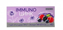 Купить иммуно цинк bioforte, таблетки со вкусом лесных ягод 800мг 30шт бад в Бору