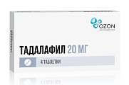 Купить тадалафил, таблетки, покрытые пленочной оболочкой 20мг, 4 шт в Бору