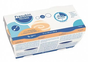 Fresubin (Фрезубин) йогурт для энтерального питания со вкусом абрикос-персик, 4 шт