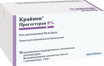 Крайнон, гель вагинальный 90мг/доза, аппликаторы 15 шт