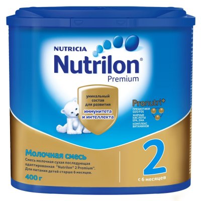 Купить nutrilon premium 2 (нутрилон) сухая смесь детская с 6 месяцев, 400г в Бору