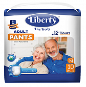 Купить liberty premium pants (либерти премиум пантс) подгузники-трусики для взрослых одноразовые м 10шт в Бору