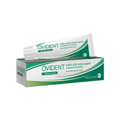 Купить овидент (oviedent) крем для фиксации зубных протезов 40г в Бору