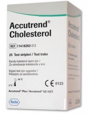 Купить тест-полоски для экспресс-анализаторов портативных аккутренд холестерин, 5 шт в Бору