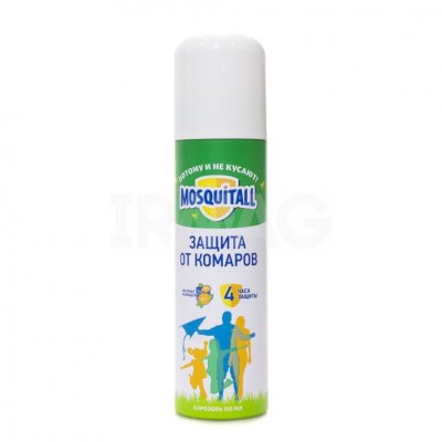 Купить mosquitall (москитолл) защита для взрослых аэрозоль от комаров 150 мл в Бору