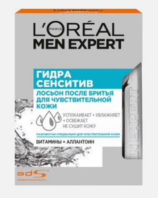 Купить l'oreal (лореаль) men expert, лосьон после бритья для чувствительной кожи, 100мл в Бору