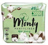 Купить monty (монти) прокладки ежедневный без ароматизаторов,20 шт в Бору