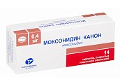 Купить моксонидин-канон, таблетки, покрытые пленочной оболочкой 0,4мг, 14 шт в Бору