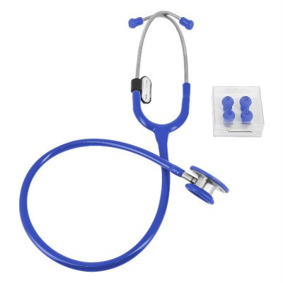 Купить стетоскоп amrus (амрус) 04-ам420 delux master медицинский двухсторонний терапевтический, синий в Бору