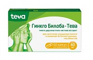 Купить гинкго билоба-тева, капсулы 40 мг, 60 шт в Бору