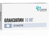 Купить оланзапин, таблетки, покрытые пленочной оболочкой 10мг, 28 шт в Бору