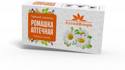 Купить ромашки аптечной цветки алтайфлора, фильтр-пакеты 1,5г, 20 шт бад в Бору
