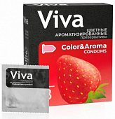 Купить viva (вива) презервативы ароматизированные цветные 3шт в Бору
