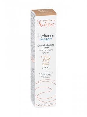 Купить авен гидранс (avenе hydrance) bb-риш крем для лица увлажняющий тонирующий эффект, 40мл spf30 в Бору