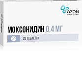 Купить моксонидин, таблетки, покрытые пленочной оболочкой 0,4мг 28 шт в Бору