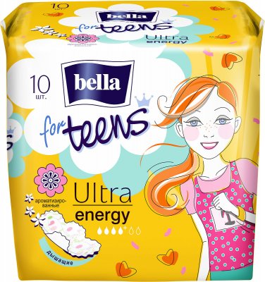Купить bella (белла) прокладки for teens ultra energy супертонкие део 10 шт в Бору