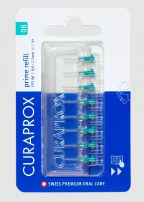 Купить curaprox (курапрокс) набор ершиков межзубных prime refill, cps06 8шт в Бору