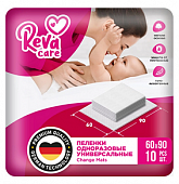 Купить reva care (рева кеа) пеленки одноразовые для детей взрослых и лежачих больных 60х90, 10шт в Бору