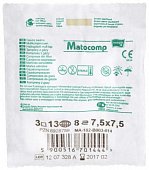 Купить matopat matocomp (матопат) салфетки стерильные 7,5см х7,5см 8 слойные 17нитей, 3шт в Бору
