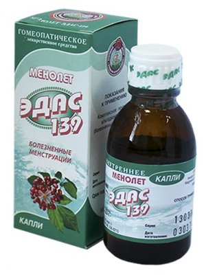 Купить эдас-139 менолет, капли для приема внутрь гомеопатические, 25мл в Бору
