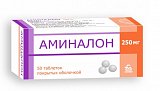 Аминалон, таблетки, покрытые оболочкой 250мг, 50 шт
