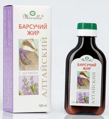 Купить барсучий жир алтайский мирролла с экстр. шалфея, 100мл_бад (мирролла, россия) в Бору