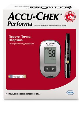 Купить глюкометр accu-chek performa (акку-чек), комплект в Бору