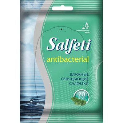 Купить salfeti (салфети) салфетки влажные антибактериальные 20шт в Бору