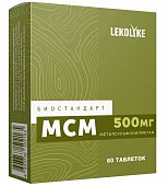 Купить lekolike (леколайк) биостандарт мсм (метилсульфонилметан), таблетки массой 600 мг 60 шт. бад в Бору